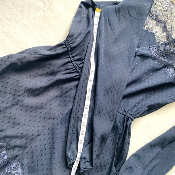 Willow and Clay Long Sleeve Lac Romper Shorts - Picture 5 of 9